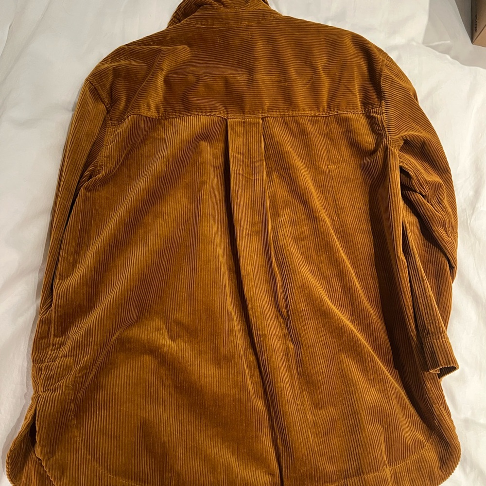 Madewell Corduroy Shirt Jacket in Camel / Rust Womens Medium - Picture 12 of 12